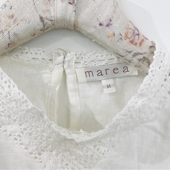 Marea 100% cotton Victorian blouse in off-white - Picture 8 of 14